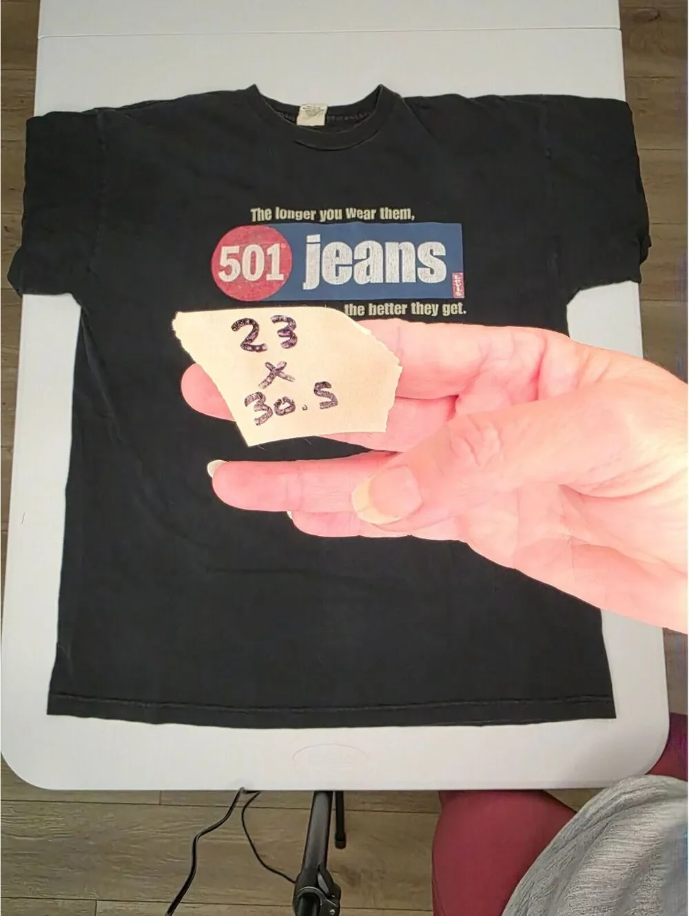 90s Levi's 501 Jeans Promo Tee